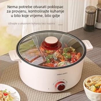 Višenamjenski električni lonac za kuhanje, kućanski integrirani električni vrući lonac, studentski dom, kuhanje rezanaca, mali električni lonac, mali električni wok