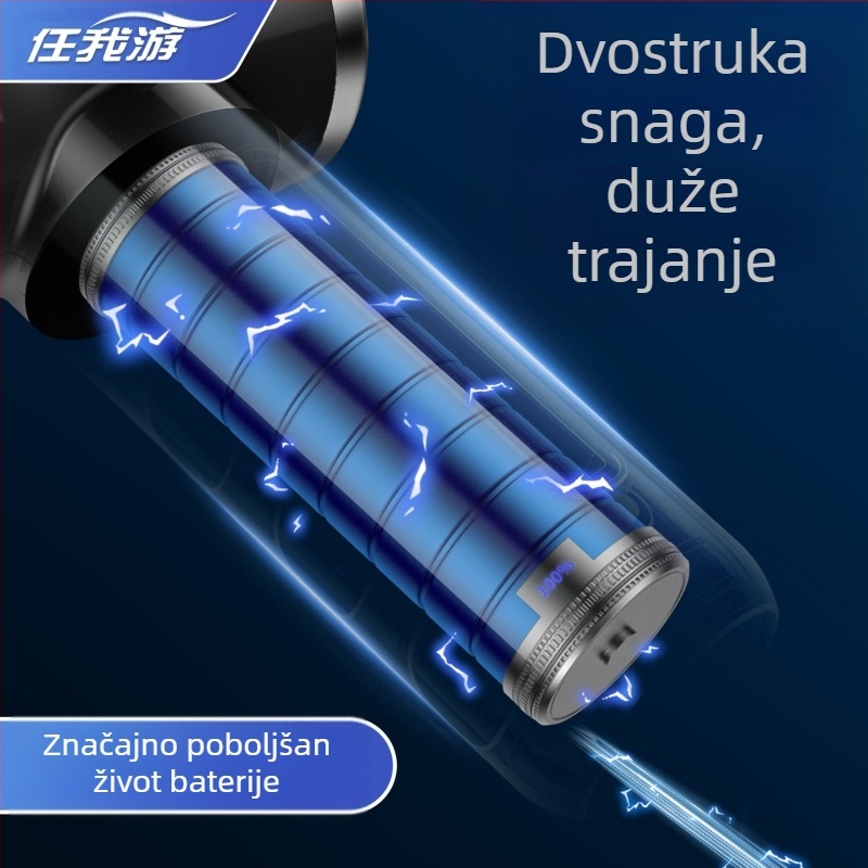 Digitalni zaslon za automobilski usisavač, pogodan za dom i automobil, dvostruke namjene, prijenosni ručni usisavač velike snage, tihi