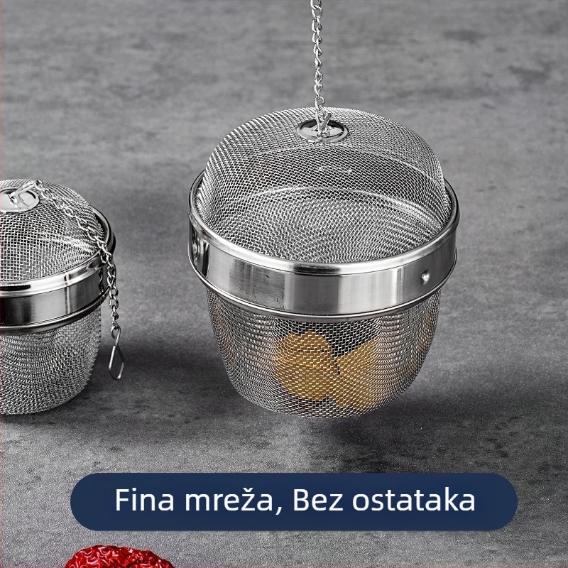 ♡ Kuglica za začin od nehrđajućeg čelika 304, rotirajuća kuglica za filter za čaj, nehrđajući čelik, Weibao