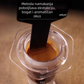 Ljubavni tlak tlaka prozirni vanjski prijenosni ručni aparat za kavu s lončićem za kavu ručni aparat za kavu dijeliti glazbu s lončićem za kavu