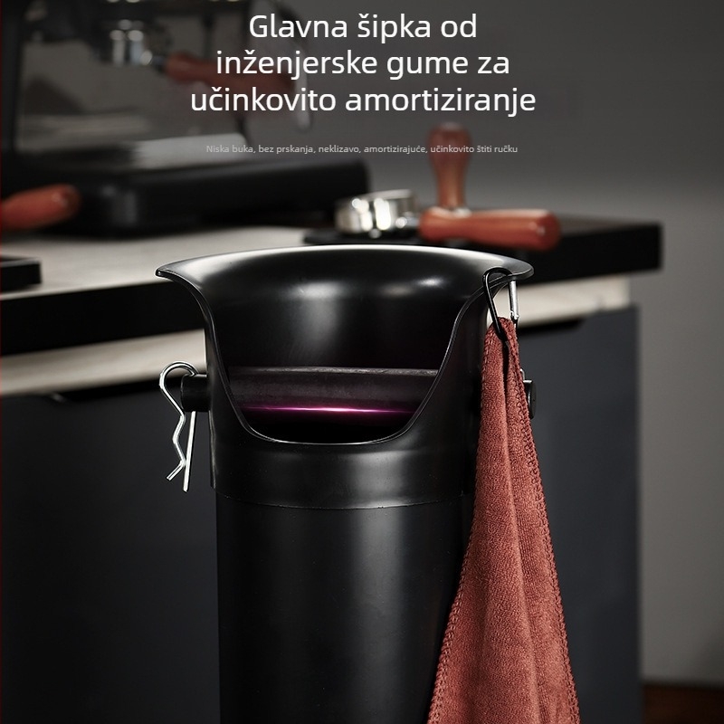 Komercijalni aparat za kavu velikog kapaciteta, bačva za ostatke praha s visokom cijevi, kutija za ostatke otpada, vertikalna duga cijev, kutija za ostatke praha, šipka za odvajanje, kutija za ostatke