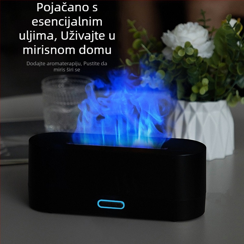 Novi prekogranični simulacijski difuzor arome plamena, šareni ovlaživač zraka, USB stolno računalo, ured, kućni zrak, aroma, ovlaživanje