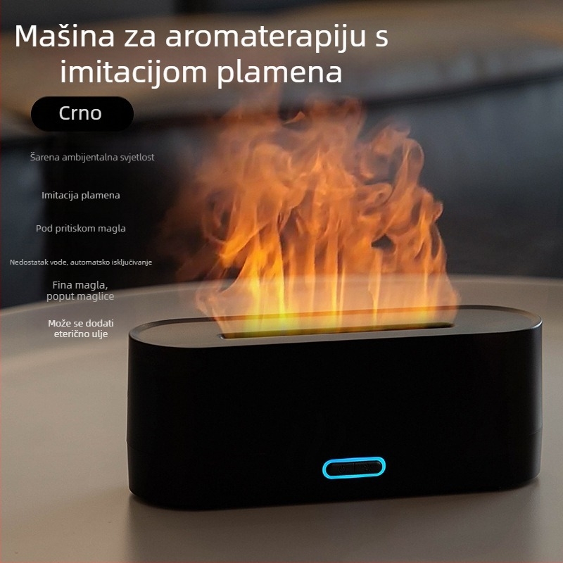 Novi prekogranični simulacijski difuzor arome plamena, šareni ovlaživač zraka, USB stolno računalo, ured, kućni zrak, aroma, ovlaživanje