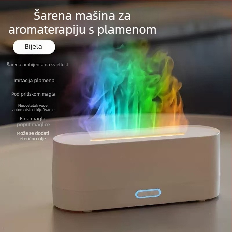 Novi prekogranični simulacijski difuzor arome plamena, šareni ovlaživač zraka, USB stolno računalo, ured, kućni zrak, aroma, ovlaživanje