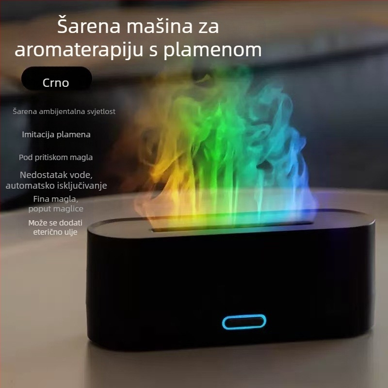 Novi prekogranični simulacijski difuzor arome plamena, šareni ovlaživač zraka, USB stolno računalo, ured, kućni zrak, aroma, ovlaživanje