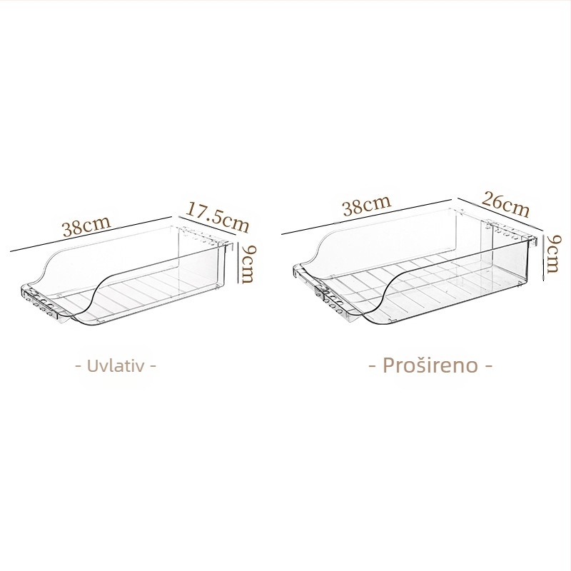 Ljetni hladnjak za pića, dvoslojna kutija za pohranu, plastična prozirna sklopiva kutija za pivo i Coca-Colu, ladica za pohranu