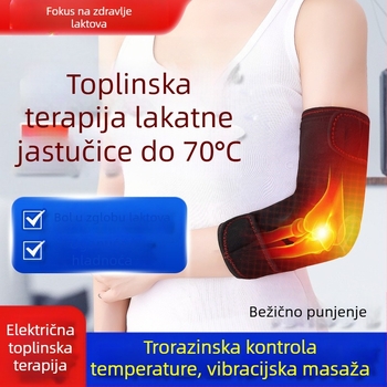 Električna moxibustion topla masaža grijani jastučići za laktove za muškarce i žene grijaći štitnik za vrat, rukave, tenis, sport, fizioterapija, punjenje
