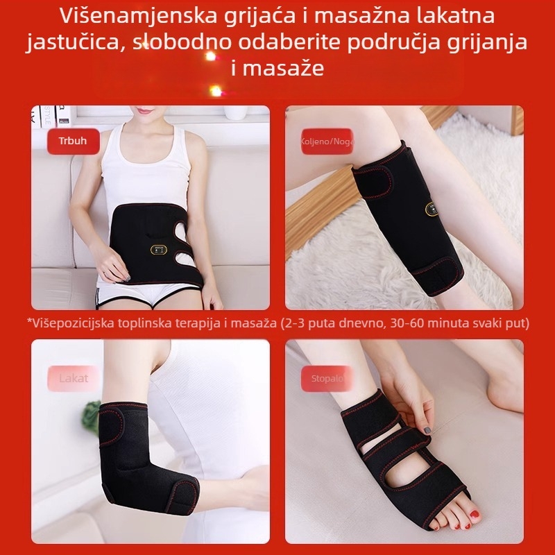 Električna moxibustion topla masaža grijani jastučići za laktove za muškarce i žene grijaći štitnik za vrat, rukave, tenis, sport, fizioterapija, punjenje