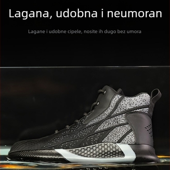 Prekogranična trgovina cipelama za zaštitu na radu Veleprodaja muških visokih letećih tkalačkih laganih čeličnih prstiju, zaštitnih od udaraca i probijanja, sigurnosnih cipela za zaštitu na radu