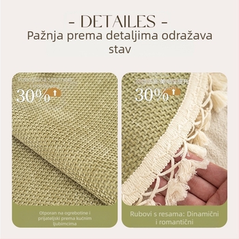 Jastuk za sofu u obliku rese, univerzalni, za sva godišnja doba, novi, francuski krem stil, fiksni, neklizajući, navlaka od tkanine