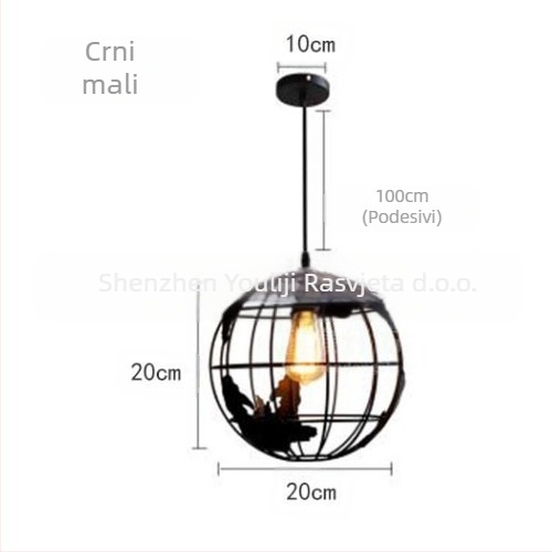 Moderni mali luster Restoran Bar Bar Atmosfersko svjetlo Trgovina odjećom Kafić Prolaz Globe Ball Light LED