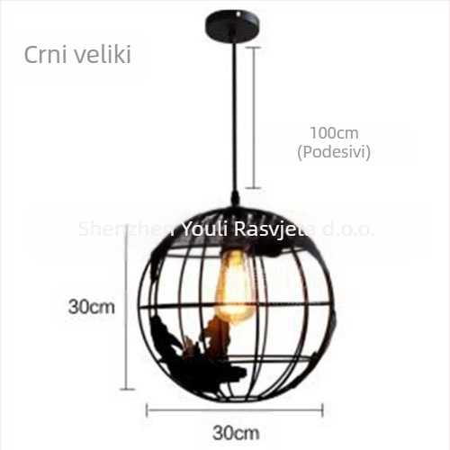 Moderni mali luster Restoran Bar Bar Atmosfersko svjetlo Trgovina odjećom Kafić Prolaz Globe Ball Light LED