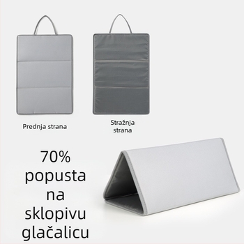 Tri sklopiva daska za glačanje, podloga za glačanje, sklopiva prijenosna toplinska izolacijska podloga, ravno glačanje, viseća podloga za visoke temperature, pribor