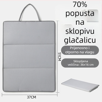 Tri sklopiva daska za glačanje, podloga za glačanje, sklopiva prijenosna toplinska izolacijska podloga, ravno glačanje, viseća podloga za visoke temperature, pribor