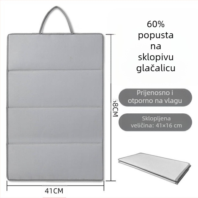 Tri sklopiva daska za glačanje, podloga za glačanje, sklopiva prijenosna toplinska izolacijska podloga, ravno glačanje, viseća podloga za visoke temperature, pribor