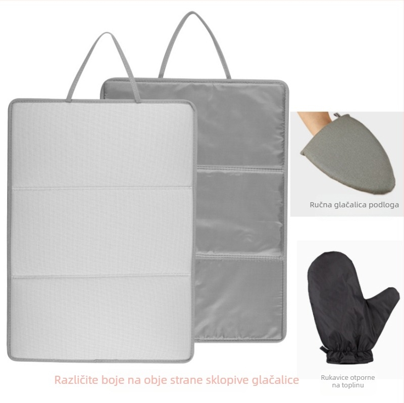 Tri sklopiva daska za glačanje, podloga za glačanje, sklopiva prijenosna toplinska izolacijska podloga, ravno glačanje, viseća podloga za visoke temperature, pribor