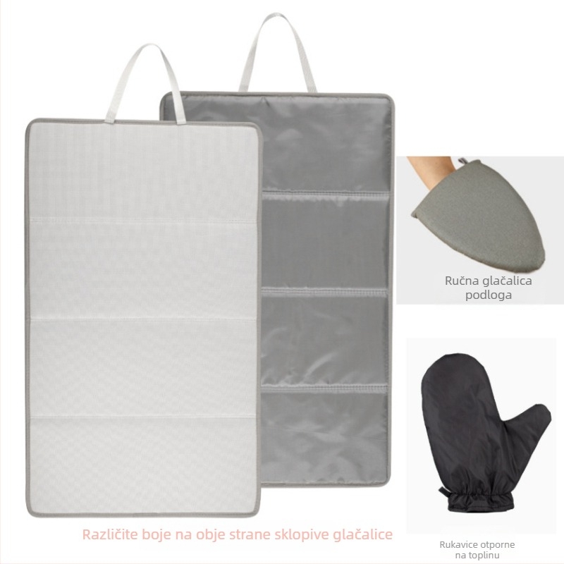 Tri sklopiva daska za glačanje, podloga za glačanje, sklopiva prijenosna toplinska izolacijska podloga, ravno glačanje, viseća podloga za visoke temperature, pribor