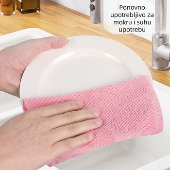 Kuhinjska krpa za suđe bez dlačica i ulja, jednokratna krpa za suđe od mikrovlakana