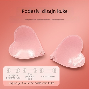 Novi vodootporni flaster za grudi Bikini Love, nevidljivi mini jastučić za prsa, push-up, neklizajući, tanki flaster za grudi za kupaće kostime