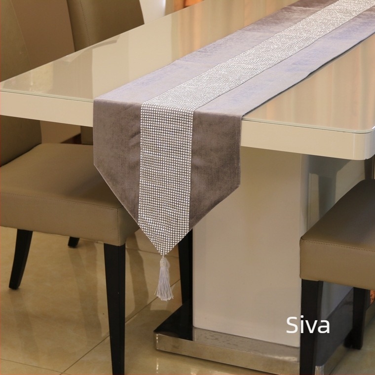 Prekogranični svijetli dijamantni pravopisni konoplja Moderna jednostavna europska stolna zastava Novi kineski stolnjak Europski i korejski kvalitetni festivalski stolnjak