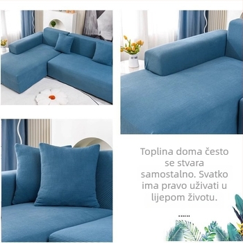Univerzalna navlaka za sofu, elastična zadebljana, navlaka za ležaljku, protuklizna, kožna navlaka za sofu, sve u jednom, protiv ogrebotina od mačaka