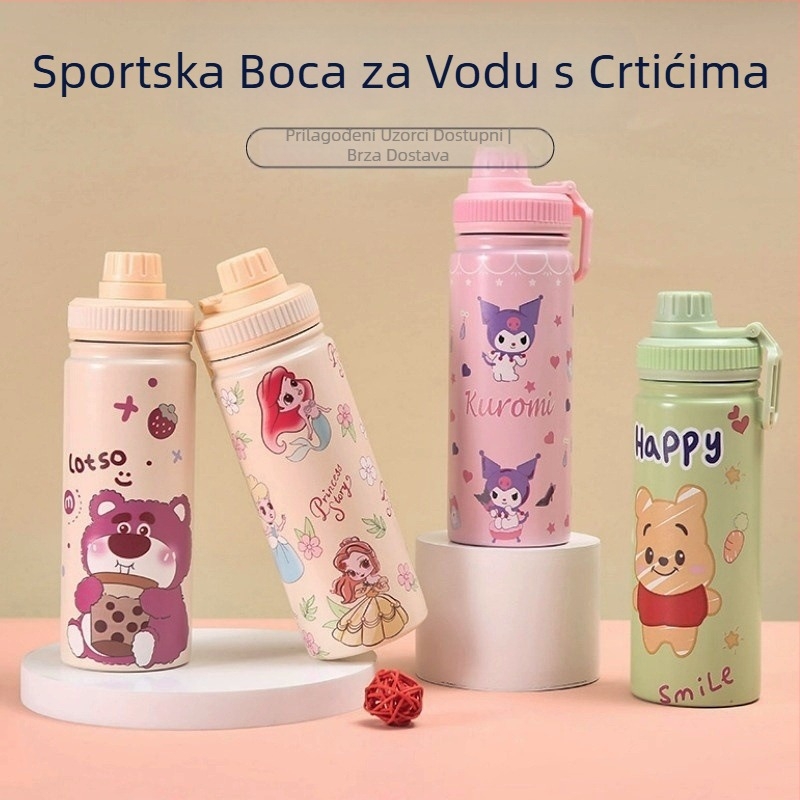 Prekogranični vrući 304 nehrđajući čelik svemirski lonac za vanjsku upotrebu velikog kapaciteta sportske čaše za vodu poslovni poklon termos čaša veleprodaja