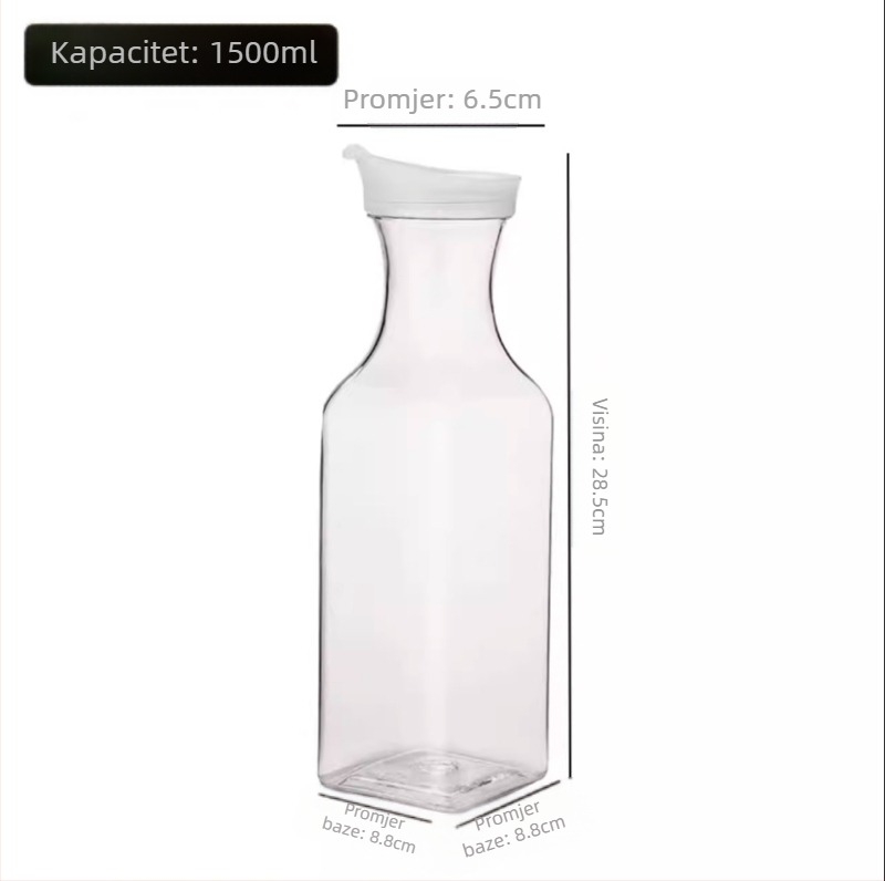 Akrilna PC plastična kravatna posuda boca za hladnu vodu boca za hladnu vodu kvadratna posuda za sok piće bar kuhalo za vodu restoran posuda za limun