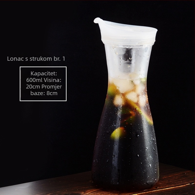 Akrilna PC plastična kravatna posuda boca za hladnu vodu boca za hladnu vodu kvadratna posuda za sok piće bar kuhalo za vodu restoran posuda za limun