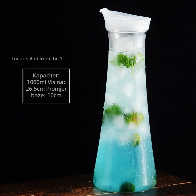 Akrilna PC plastična kravatna posuda boca za hladnu vodu boca za hladnu vodu kvadratna posuda za sok piće bar kuhalo za vodu restoran posuda za limun