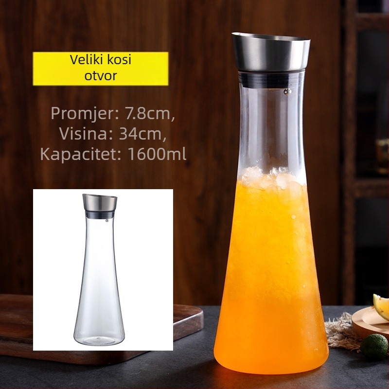 Akrilna PC plastična kravatna posuda boca za hladnu vodu boca za hladnu vodu kvadratna posuda za sok piće bar kuhalo za vodu restoran posuda za limun