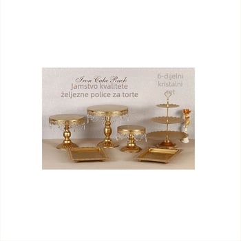Set stalka za torte u europskom stilu, ukras za vjenčanje, slastičarnica, stalak za tamjan, tanjur za torte