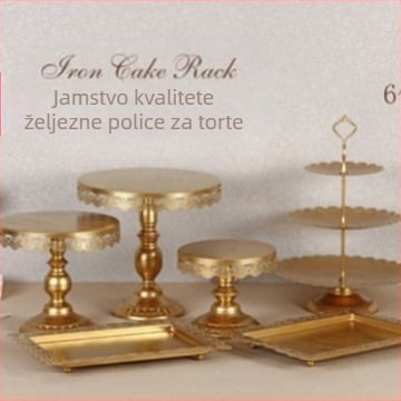 Set stalka za torte u europskom stilu, ukras za vjenčanje, slastičarnica, stalak za tamjan, tanjur za torte