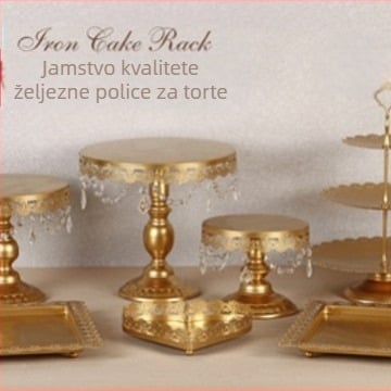 Set stalka za torte u europskom stilu, ukras za vjenčanje, slastičarnica, stalak za tamjan, tanjur za torte