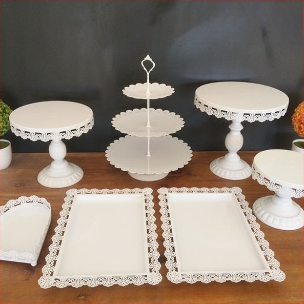 Set stalka za torte u europskom stilu, ukras za vjenčanje, slastičarnica, stalak za tamjan, tanjur za torte