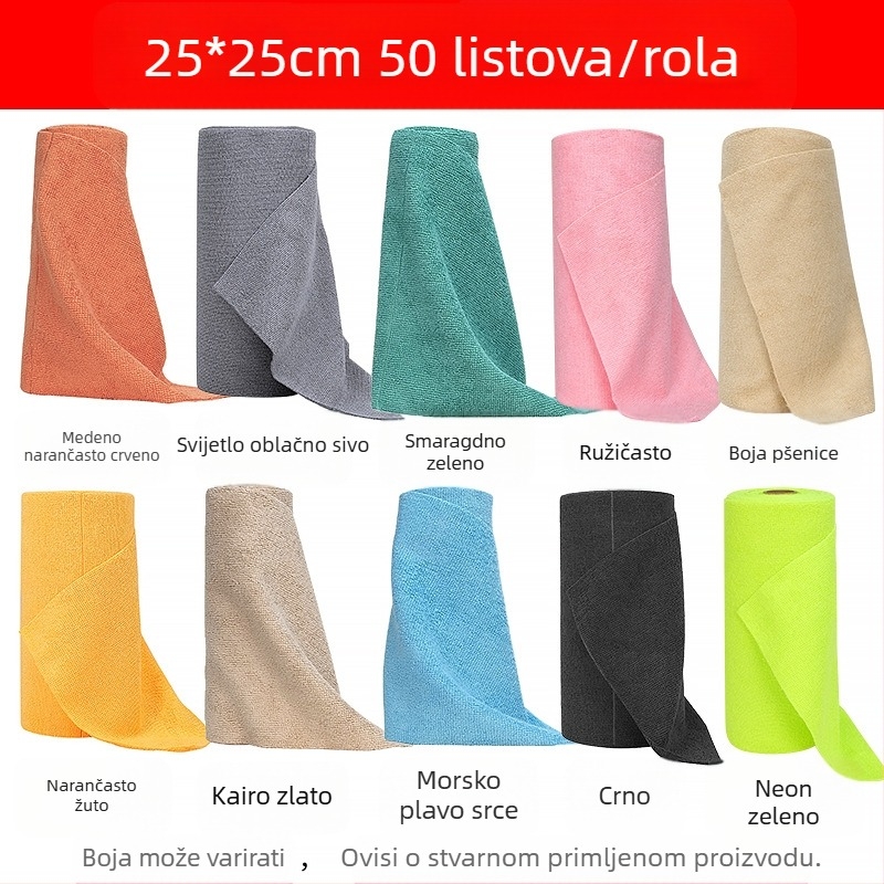 Ručno poderana krpa za mokro i suho sušenje, dvostruka upotreba, kuhinjska jednokratna krpa za sušenje, zadebljana periva krpa za suđe