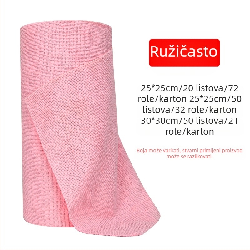 Ručno poderana krpa za mokro i suho sušenje, dvostruka upotreba, kuhinjska jednokratna krpa za sušenje, zadebljana periva krpa za suđe