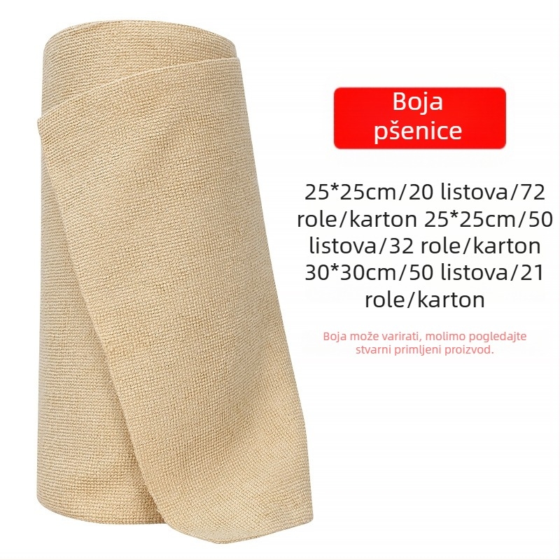 Ručno poderana krpa za mokro i suho sušenje, dvostruka upotreba, kuhinjska jednokratna krpa za sušenje, zadebljana periva krpa za suđe