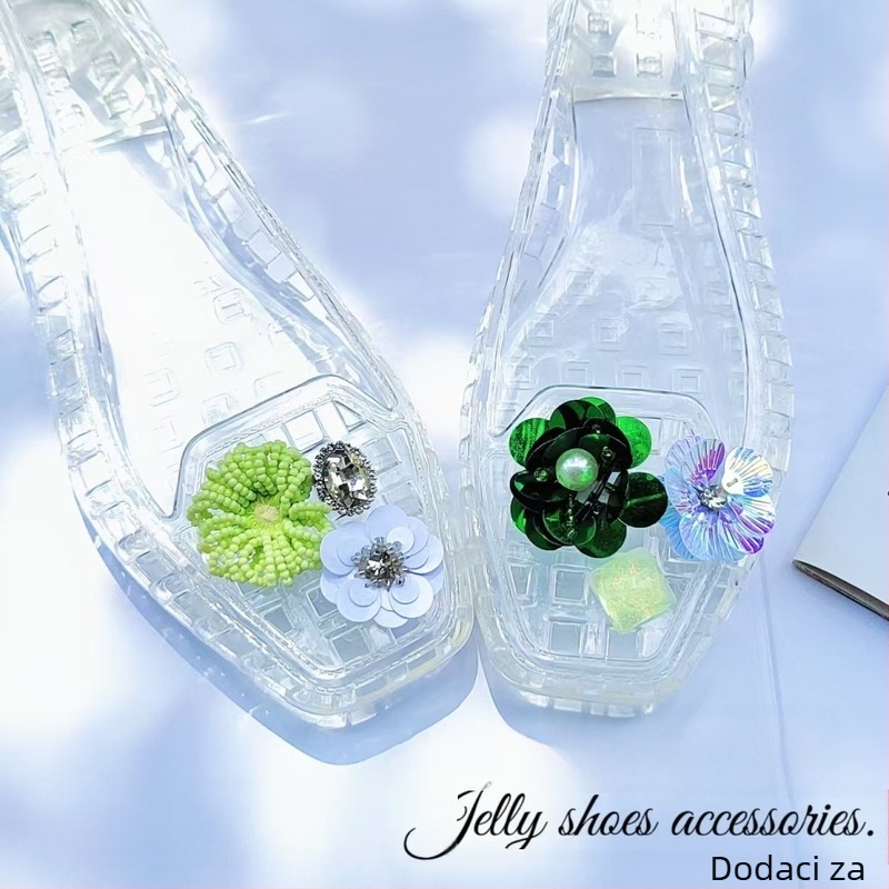 Cvjetni ukrasi za Crocs i jelly cipele — dekorativni cvjetovi, DIY dodaci i kopče za cipele