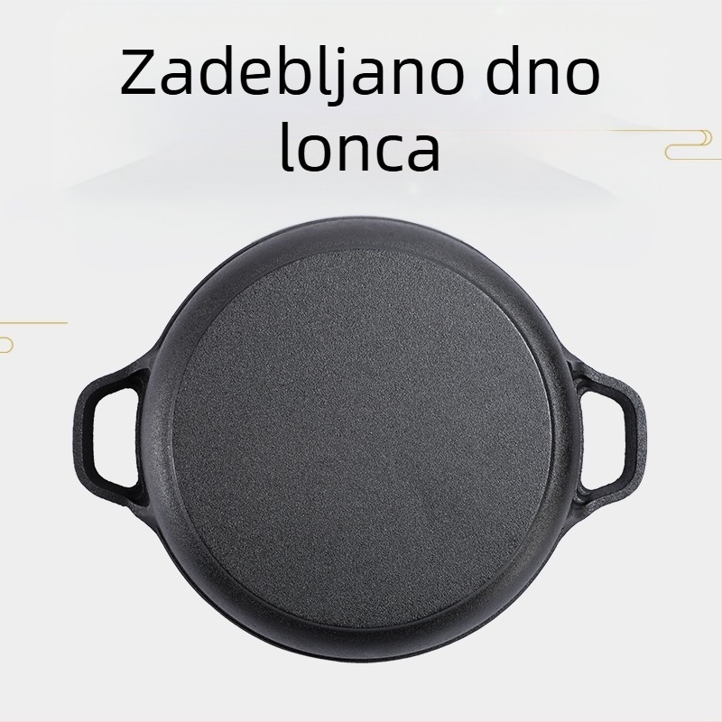 Tava od lijevanog željeza, kućanska tava za palačinke, sirova vrećica za prženje, višenamjenska tava za prženje, sirova željezna tava za pirjanje, tava bez premaza, neprianjajuća tava