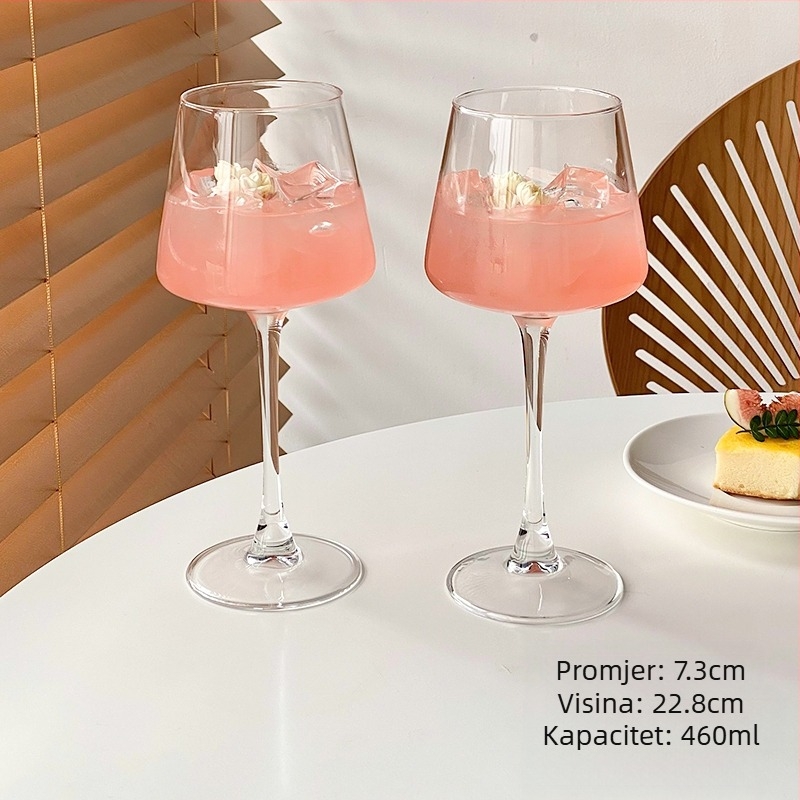 U retro stilu, čaša za bar, čaša za koktele, čaša za martini, čaša za voćno vino, posebna čaša, čaša za vino
