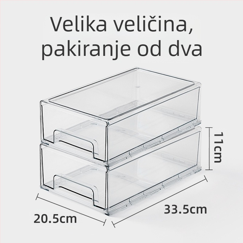 Ladica hladnjaka za pohranu i organizaciju, artefakt moderne domaćice, kutija za pohranu leda, ladica za smrznutu hranu, push