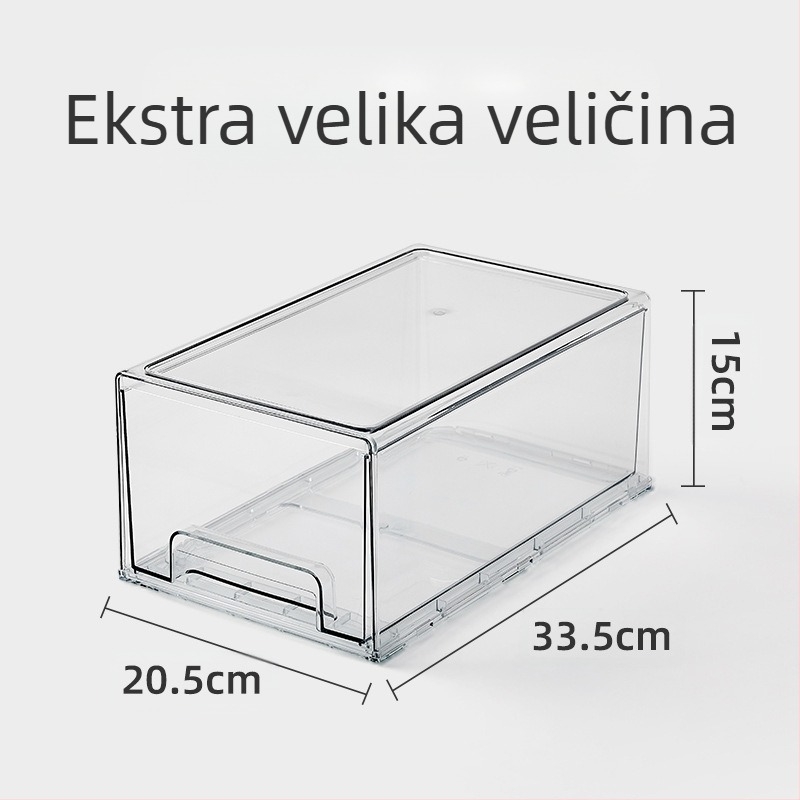 Ladica hladnjaka za pohranu i organizaciju, artefakt moderne domaćice, kutija za pohranu leda, ladica za smrznutu hranu, push