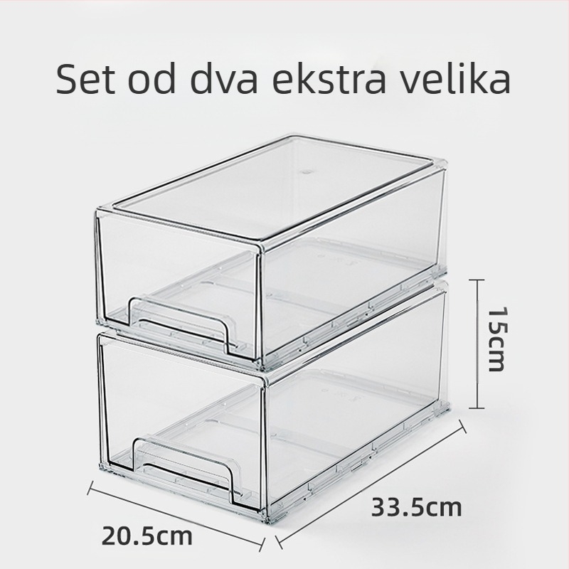 Ladica hladnjaka za pohranu i organizaciju, artefakt moderne domaćice, kutija za pohranu leda, ladica za smrznutu hranu, push