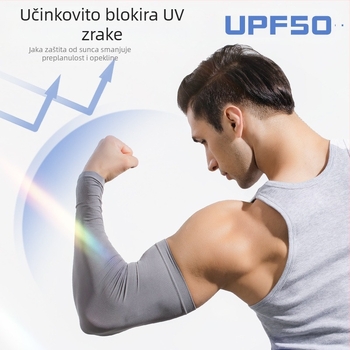 Rukavi za zaštitu od sunca za muškarce, veći broj, široki štitnici za ruke, plus debeli i povećani rukavi od ledene svile, zaštita od sunca, UV zaštita za ruke