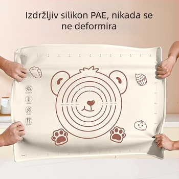 Silikonska podloga prehrambene kvalitete, zadebljana podloga za miješenje, velika podloga za tijesto, daska za rezanje, veleprodajna neklizajuća podloga za pečenje