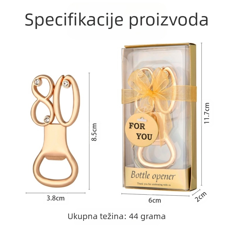 Digitalni otvarač za boce za rođendan, vjenčanje, vjenčanje, rođendan, otvarač za boce, poklon, europski i američki legirani pivo, zlatni otvarač za boce za vjenčanje