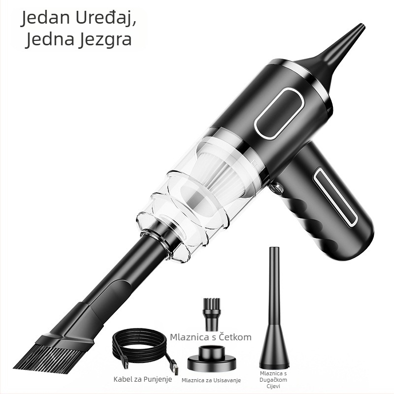 Prijenosni bežični ručni usisavač za automobil, kućanski, veliki usisavač, punjivi, mali mini usisavač za automobil, prekogranični