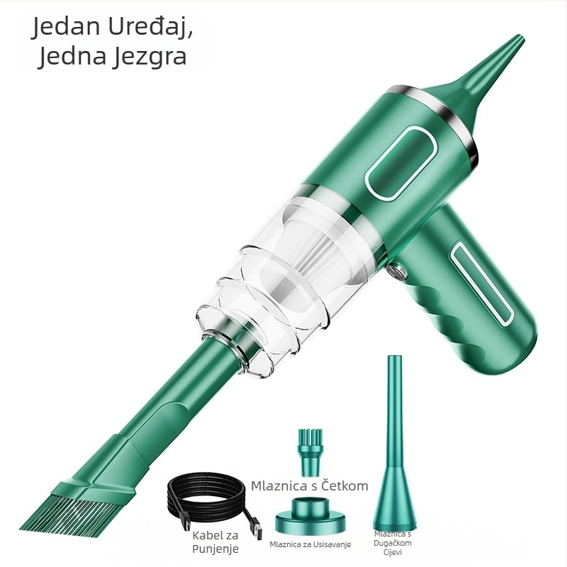 Prijenosni bežični ručni usisavač za automobil, kućanski, veliki usisavač, punjivi, mali mini usisavač za automobil, prekogranični