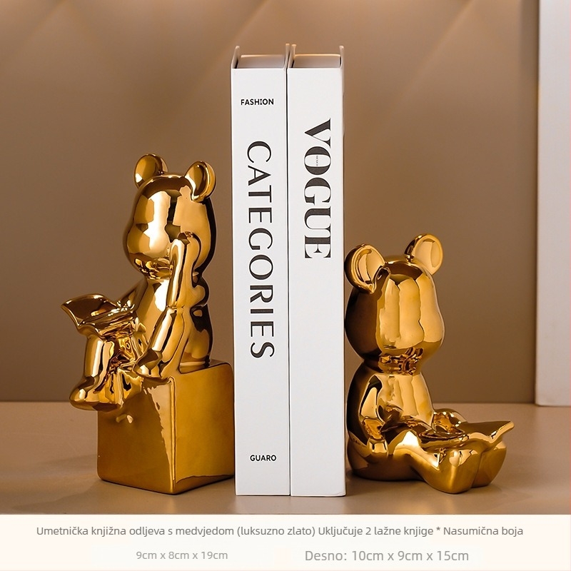 Lagani luksuzni ukrasi, elegantni moderni držači za knjige, ukrasi s likovima, ukrasi za dnevni boravak, TV, vinski ormarić, ukrasi za uredski radni prostor