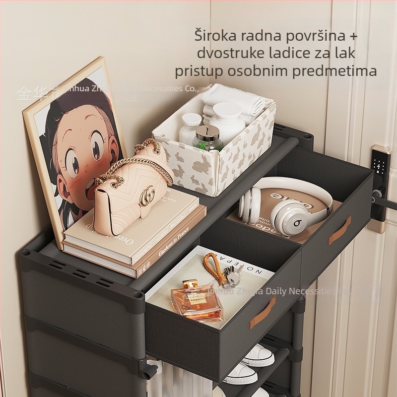 Stalak za cipele za ulaz u dom Višeslojni ormarić za cipele s ladicama Jednostavan ormarić za cipele za iznajmljivanje Ne zauzima prostor